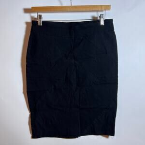D.E.A. New York Black Midi Casual Office Siren Pencil Skirt Size 8